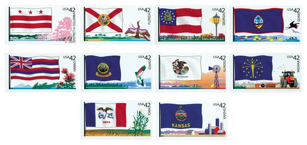 4283-92 - 2008 42c Flags of Our Nation - 2nd Edition - Mystic