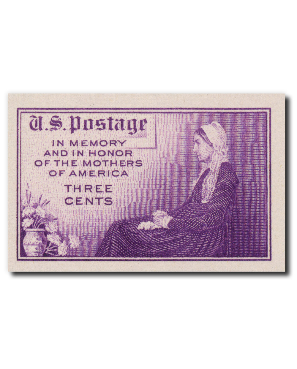 切手33 754 - 1935 3c Mothers of America, Deep Purple, Imperf. - Mystic