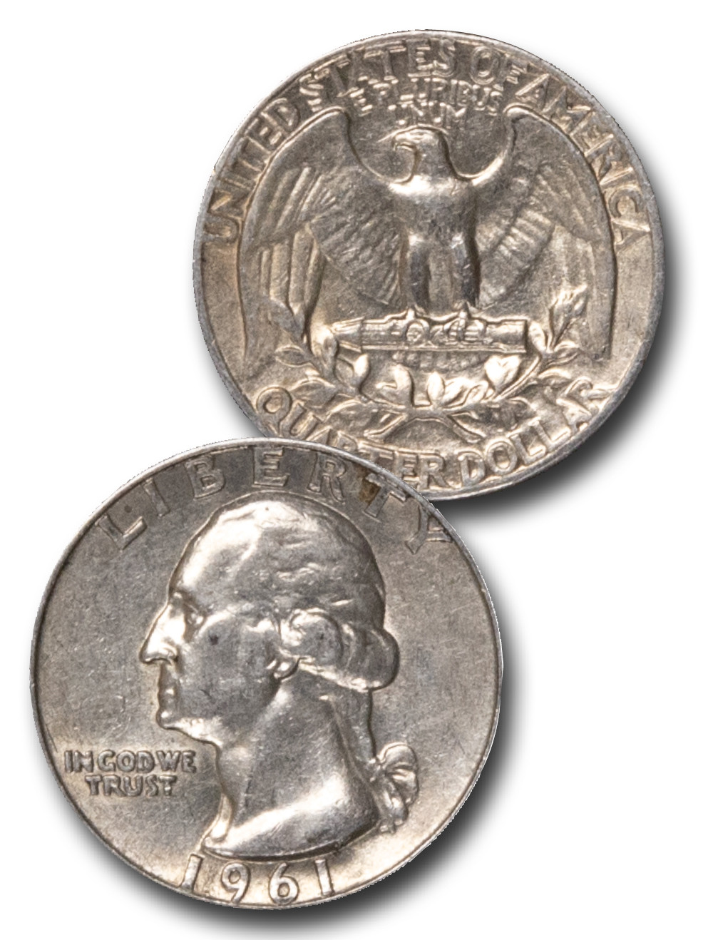 CQ-961 - 1961 George Washington Silver Quarter - Mystic Stamp Company