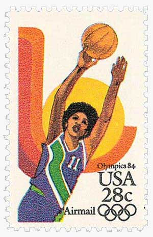 C103 - 1983 28c Summer Olympics '84: Women's Basketball - Mystic