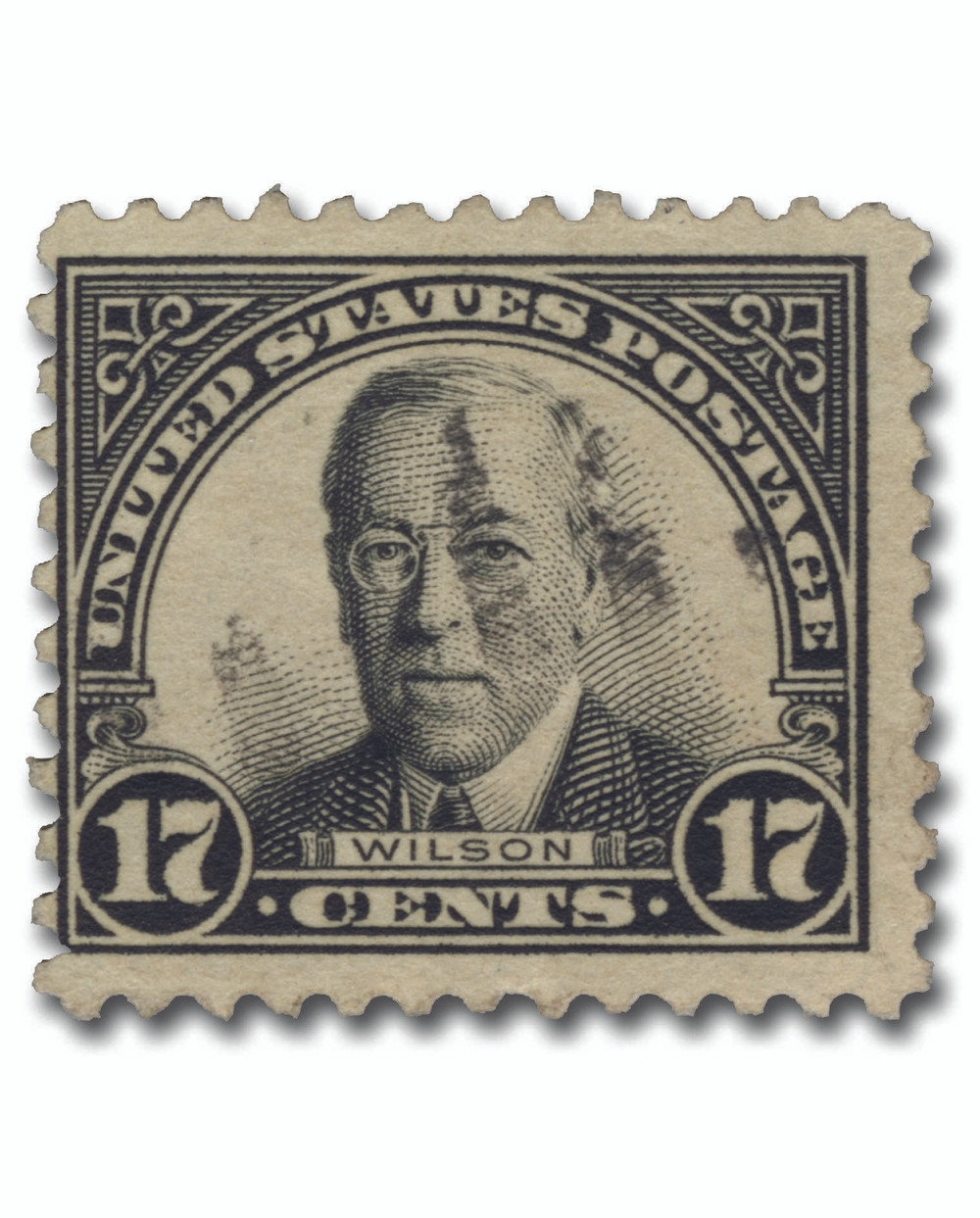 623 - 1925 17c Woodrow Wilson, Black, Perf. 11 - Mystic Stamp Company