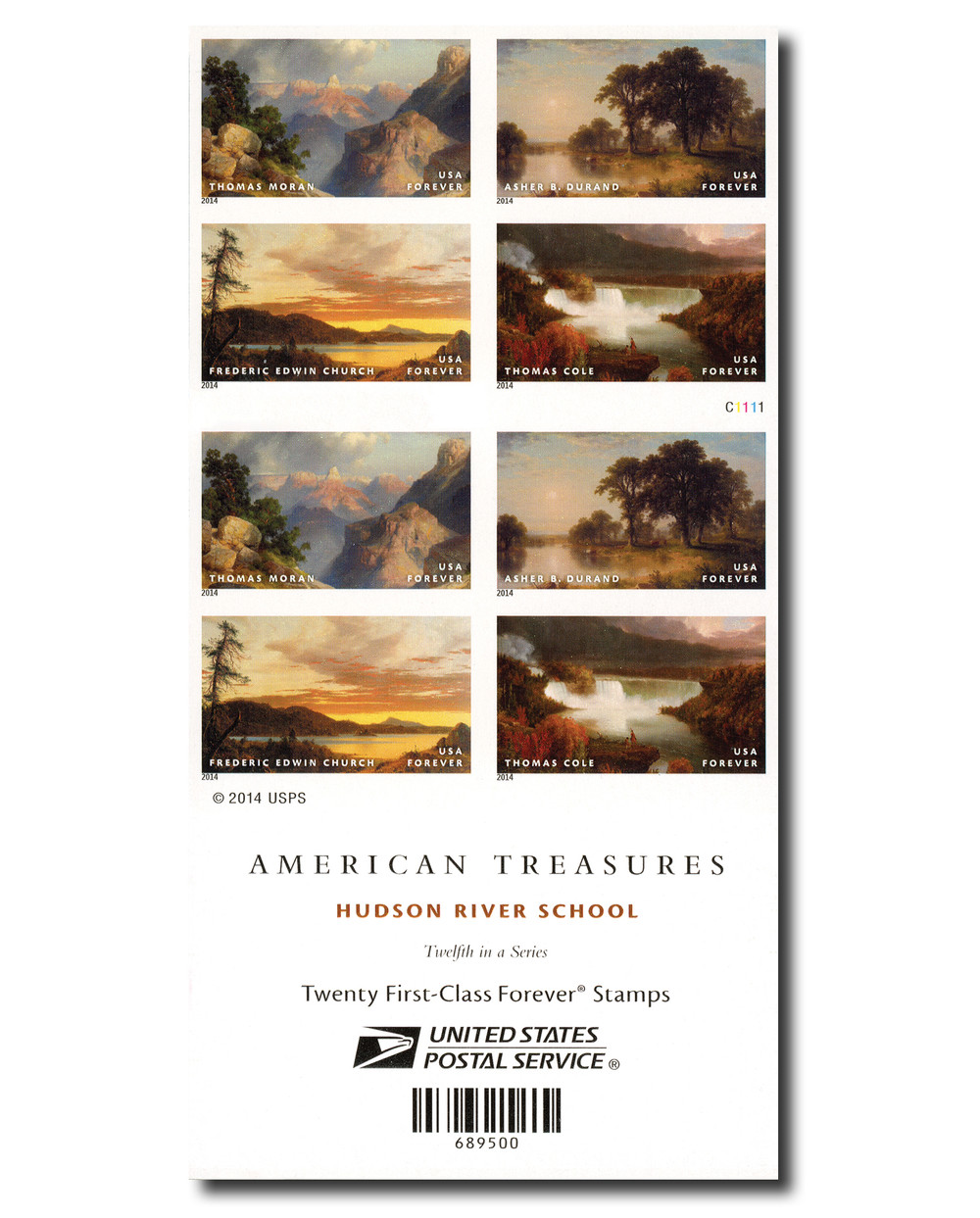 480196 -- Mint Imperforate Booklet Pane -- Mint Stamp(s)