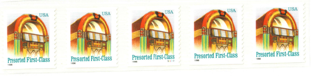 318525 -- Mint Plate Number Coil of 5 -- Mint Stamp(s)