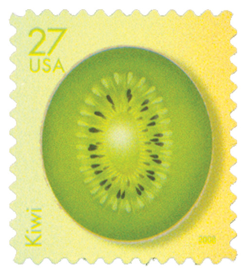 4255 - 2008 27c Tropical Fruit: Kiwi - Mystic Stamp Company