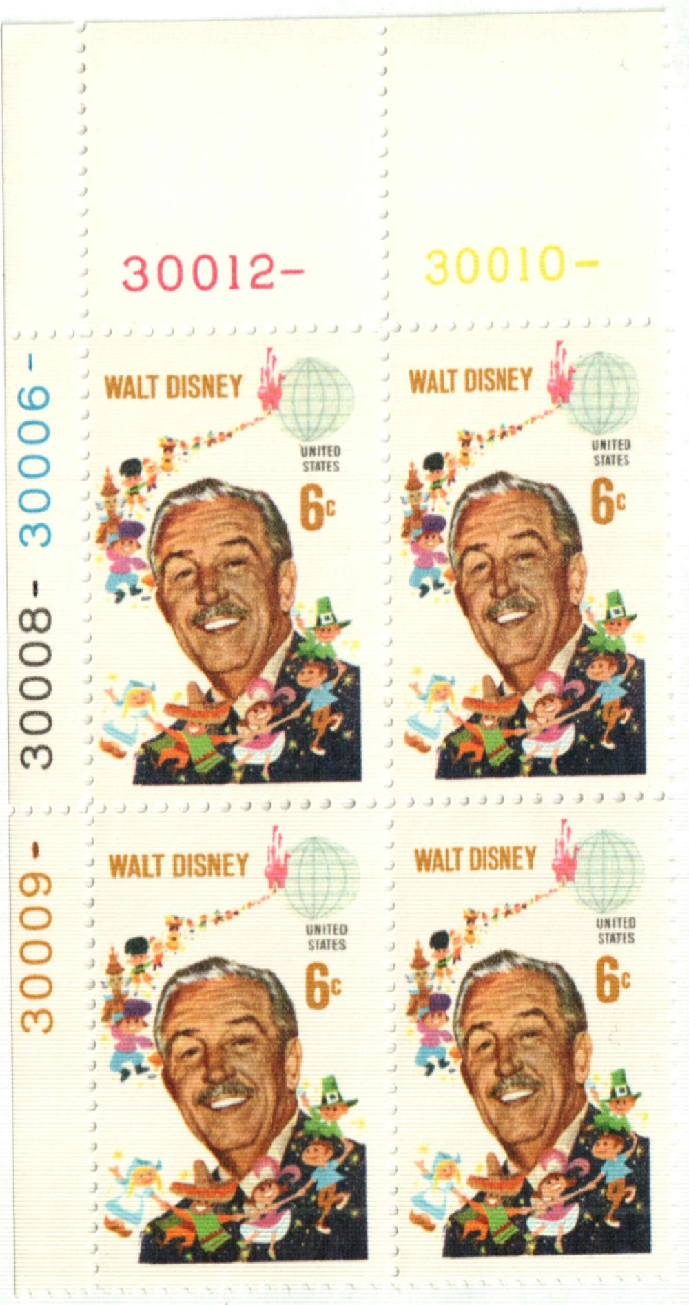 1355 - 1968 6c Walt Disney - Mystic Stamp Company