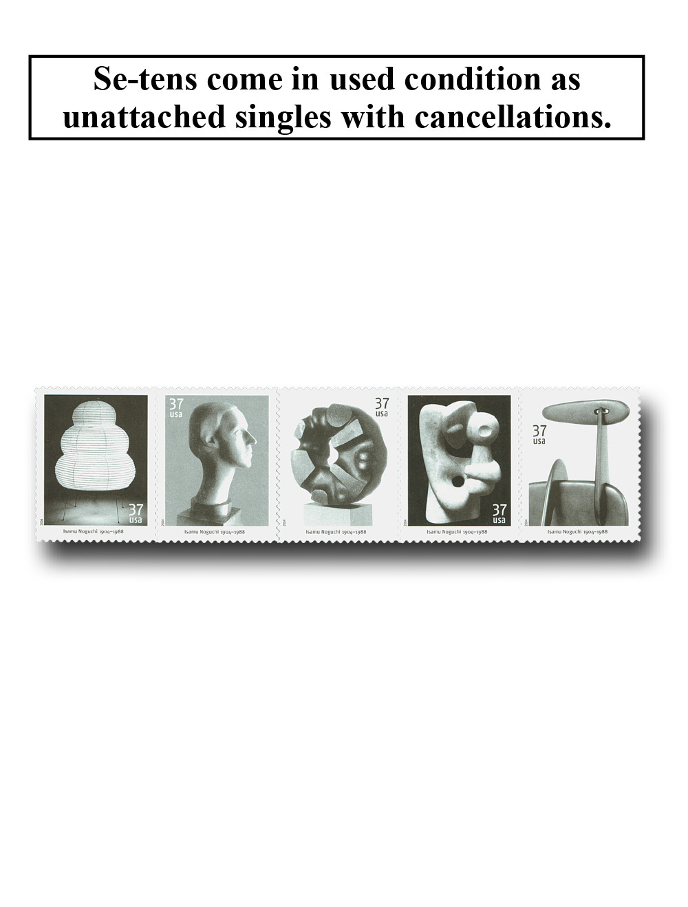 ZIZIページ　イサムノグチ 3857-61 - 2004 37c Isamu Noguchi - Mystic Stamp Company
