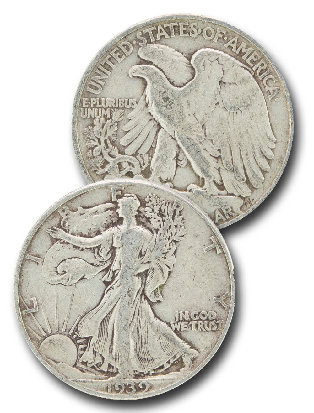 【お値引き可】未使用 COMME CA WALK リード 2本セット CH-939 - 1939 Walking Liberty Half Dollar - Mystic Stamp Company