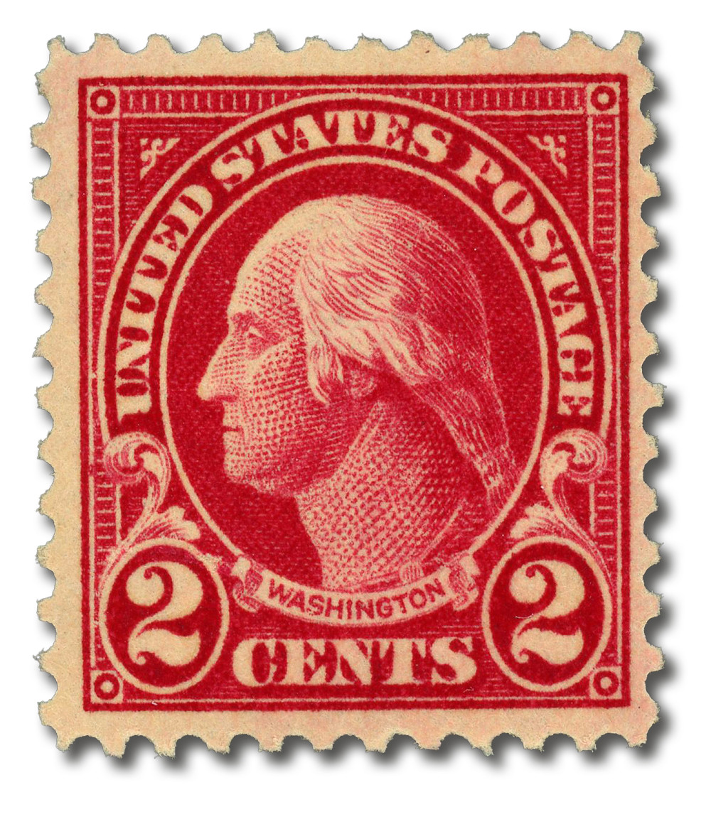 Hemページです 554 - 1923 2c Washington, Carmine, Perf. 11 - Mystic Stamp Company