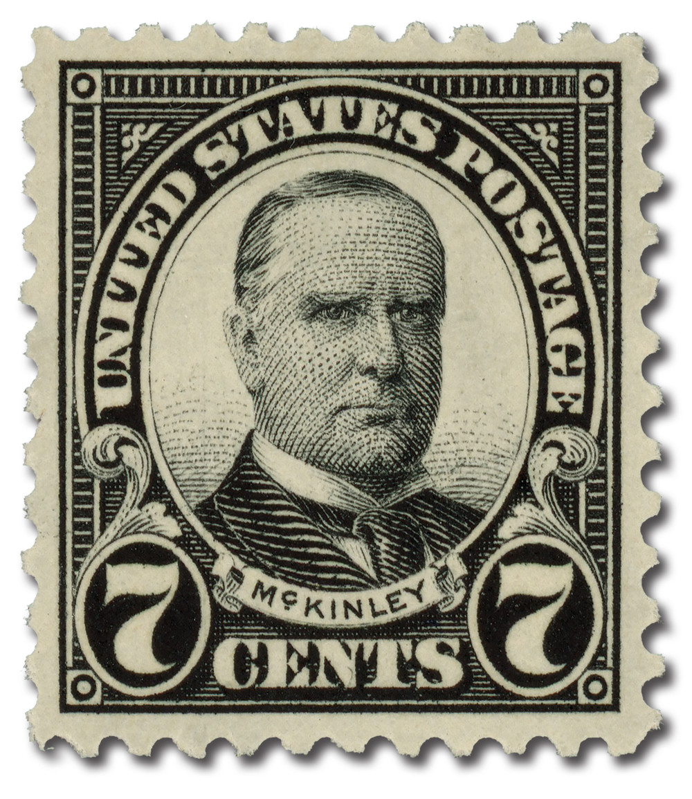 559 - 1923 7c William McKinley, Black, Perf. 11 - Mystic