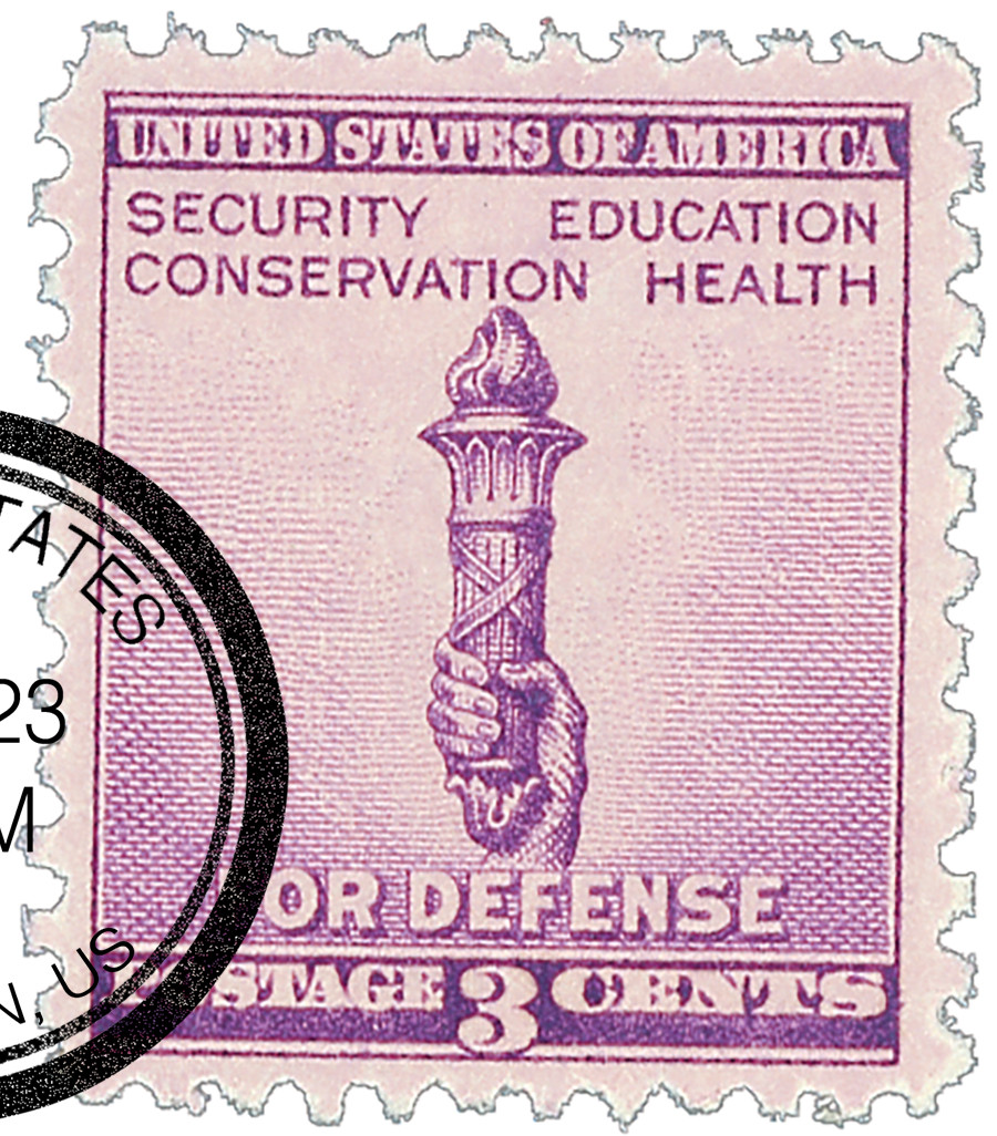 901 - 1940 3c Torch of Enlightenment - Mystic Stamp Company