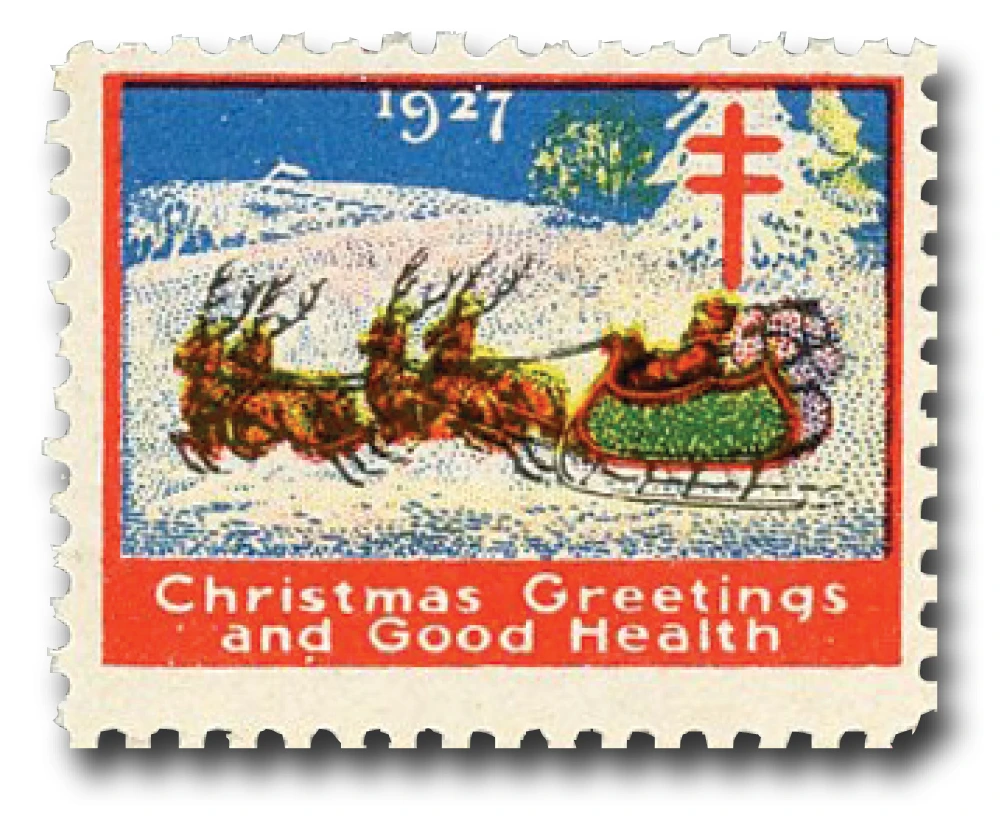 Vostok UNITED STATES STAMP ALBUM④ WX41 - 1927 National Tuberculosis Association Christmas Seal, One