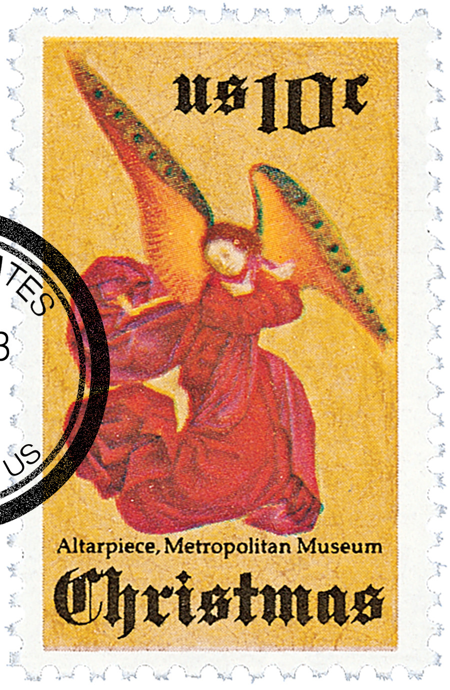 1550 - 1974 10c Angel Altarpiece - Mystic Stamp Company