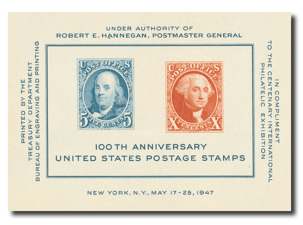 948 - 1947 CIPEX Souvenir Sheet - Mystic Stamp Company