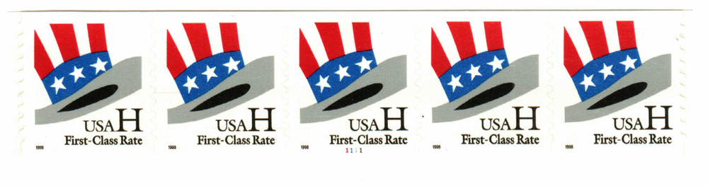 323815 -- Mint Plate Number Coil of 5 -- Mint Stamp(s)