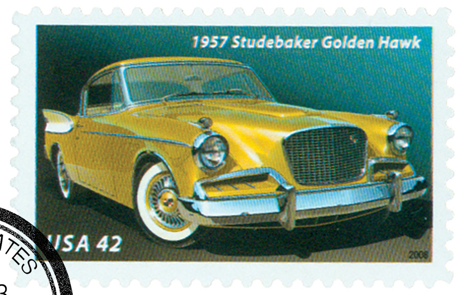 4354 - 2008 42c Fins and Chrome: 1957 Studebaker Golden Hawk