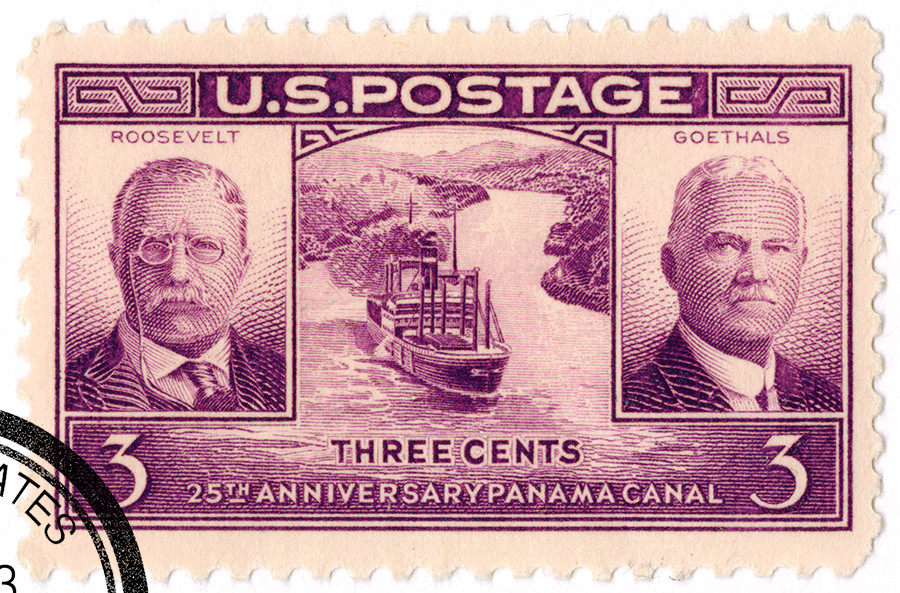 切手3 856 - 1939 3c Panama Canal - Mystic Stamp Company