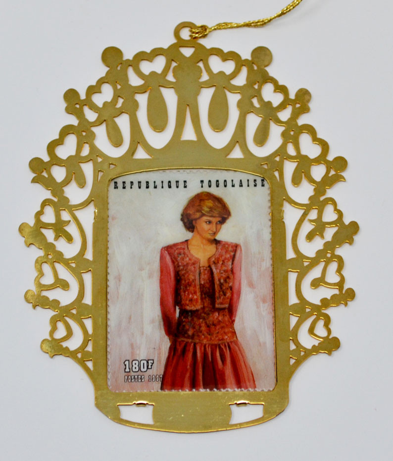 ORPD1 - Princess Diana Ornament - Diana in Pink Dress - Mystic Stamp Company ORPD1 - Princess Diana Ornament - Diana in Pink Dress - Mystic Stamp Company