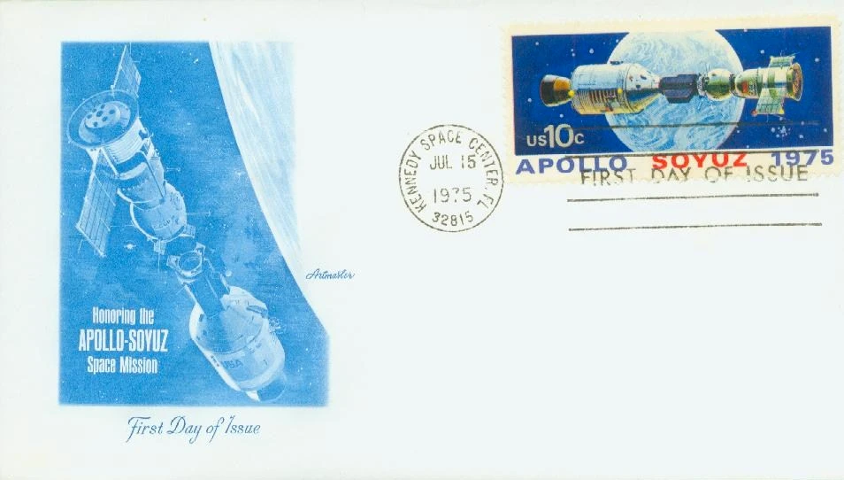 1569 - 1975 10c Apollo-Soyuz Space Mission: After Link-up - Mystic