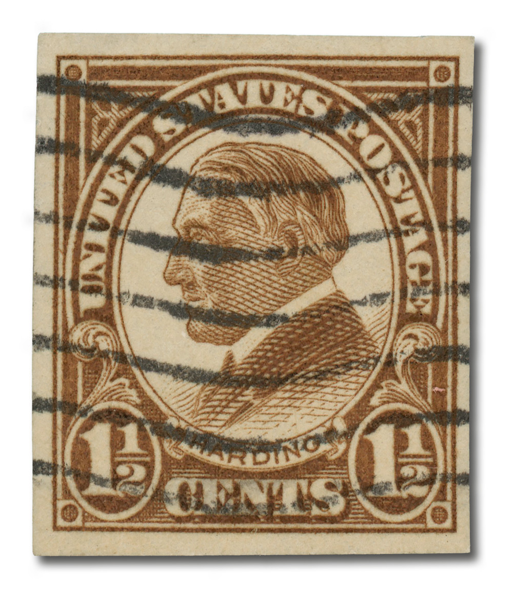 631 - 1926 1-1/2c Warren G. Harding, Imperf. - Mystic Stamp Company