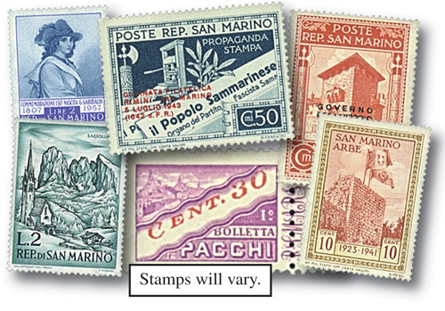 海外切手　世界一周　100枚以上 INDIA USSR　SANMARINO M4764 - San Marino, 100 Different Stamps - Mystic Stamp Company