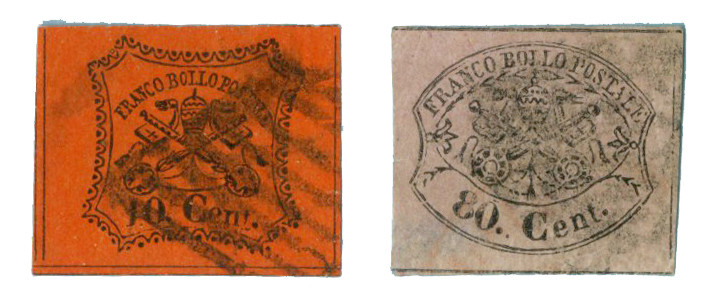 1867 Italian States-Roman States