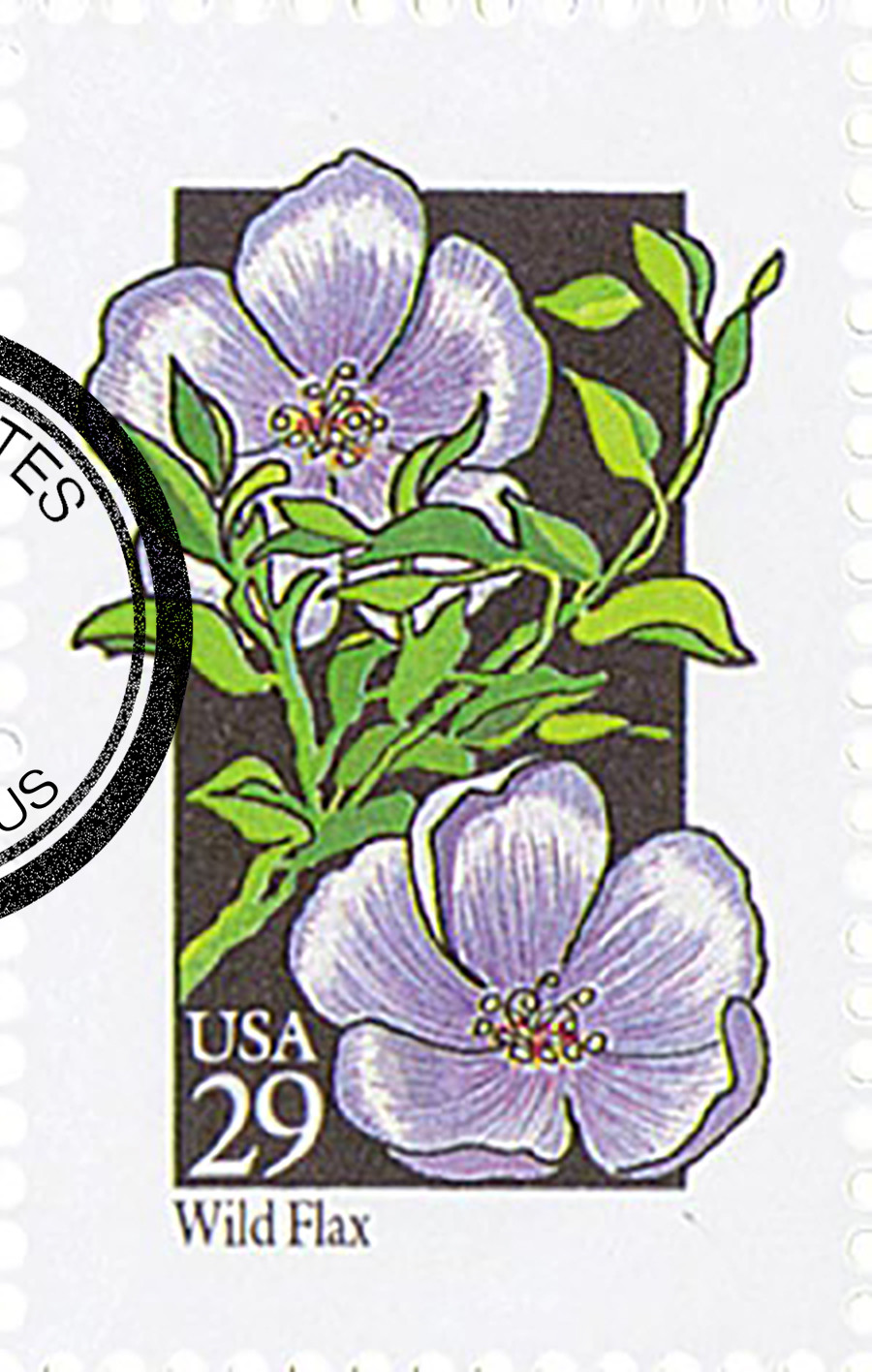 2696 - 1992 29c Wildflowers: Wild Flax - Mystic Stamp Company