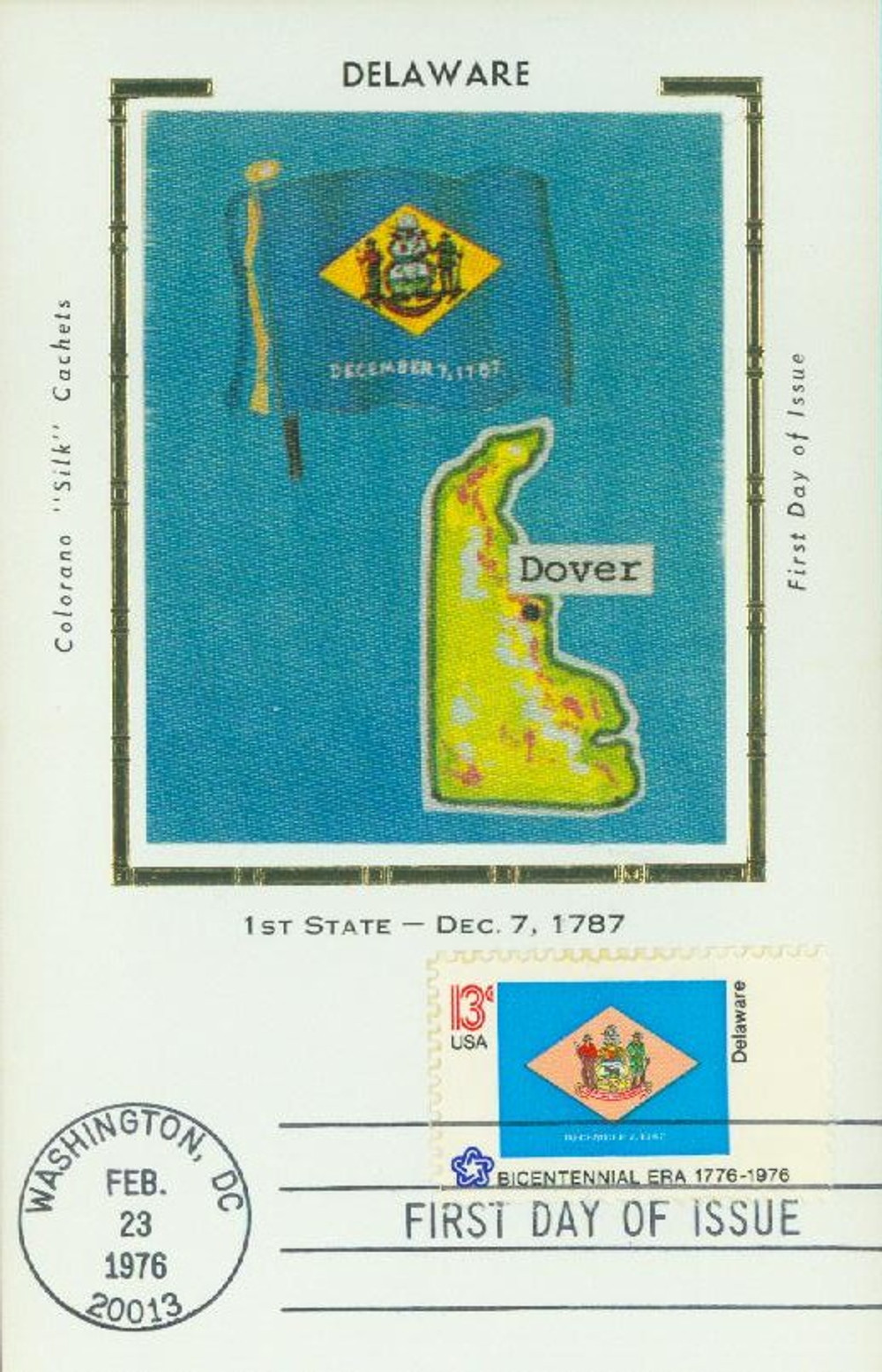 305991 -- Colorano Silk First Day Cover -- First Day Cover