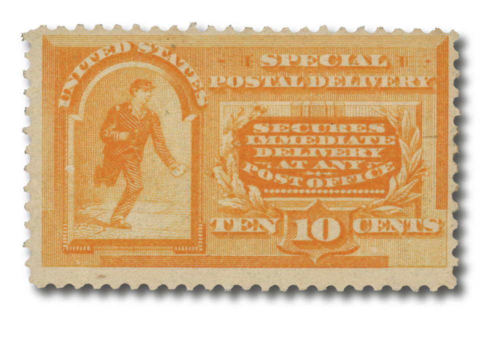 E3 - 1893 10c Columbian Exposition - Messenger Running, Orange