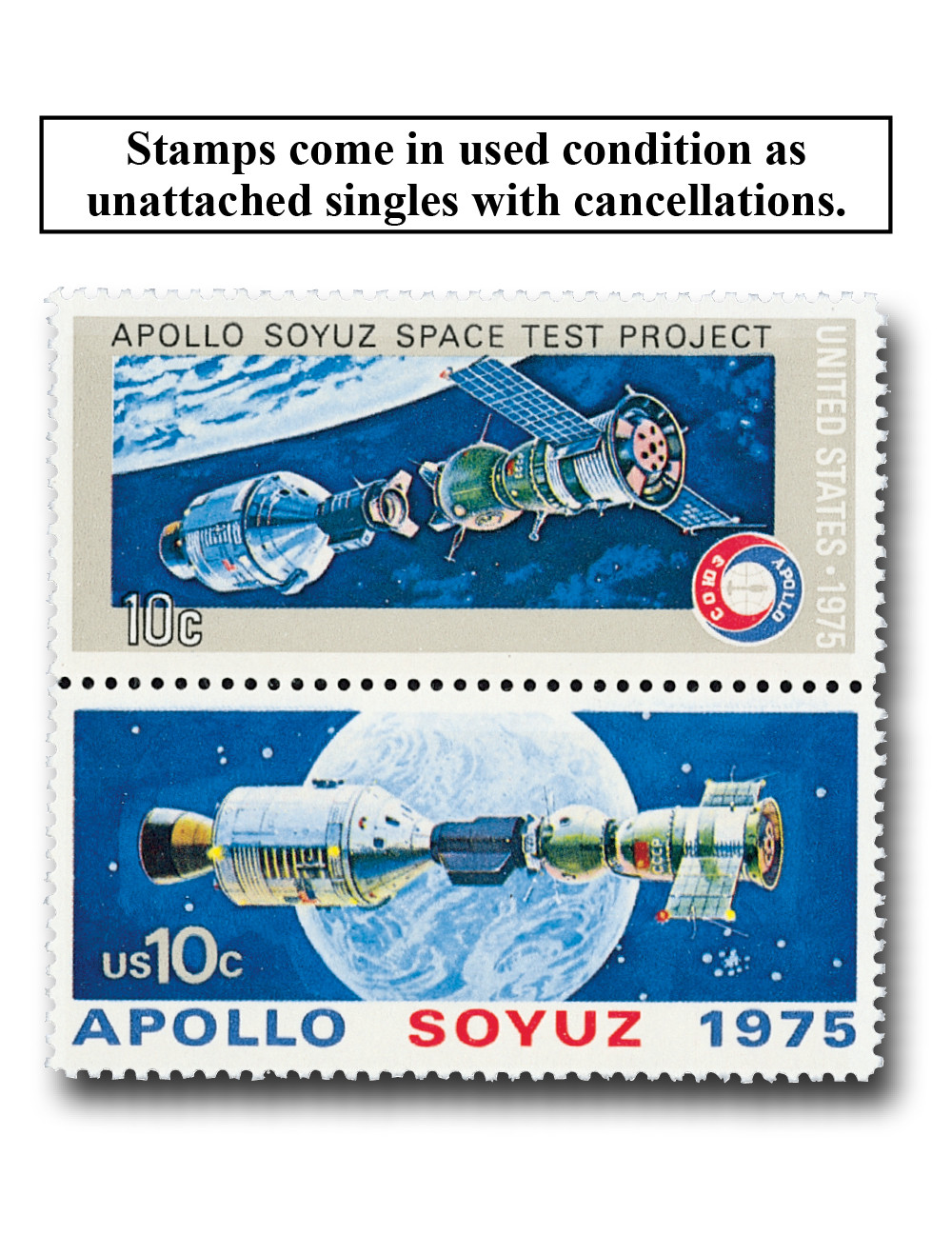 1569-70 - 1975 10c Apollo-Soyuz Space Mission - Mystic Stamp Company