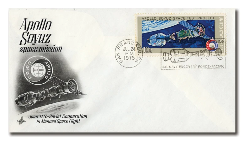 Apollo-Soyuz Space Mission 記念・切手セット AC352 - 7/24/1975, Apollo Soyuz Space Test Project - Mystic Stamp