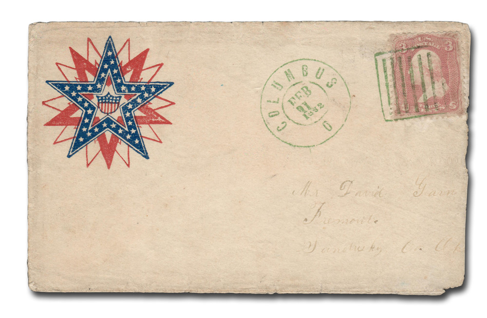 64b - 1861 3c Washington, Rose Pink, Perf. 12 - Mystic Stamp Company