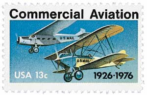 1684 - 1976 13c Commercial Aviation - Mystic Stamp Company