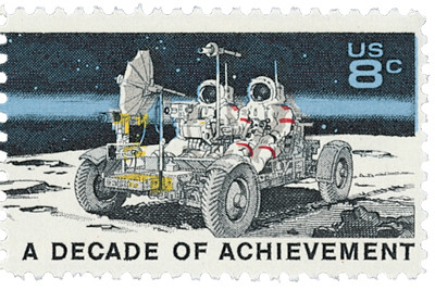 1435 - 1971 8c Dacade of Space Achievements: Lunar Rover - Mystic