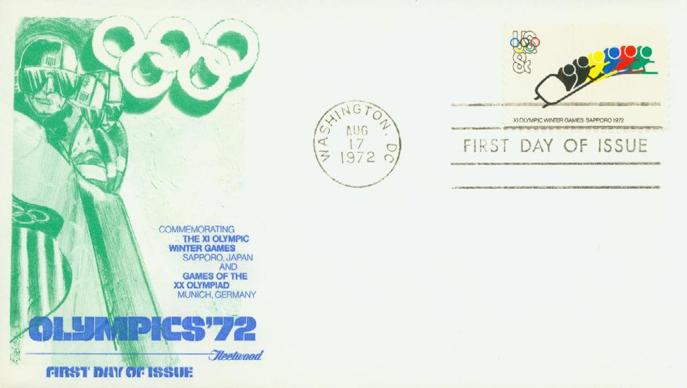 1461 - 1972 8c 11th Winter Olympic Games - Mystic Stamp Company