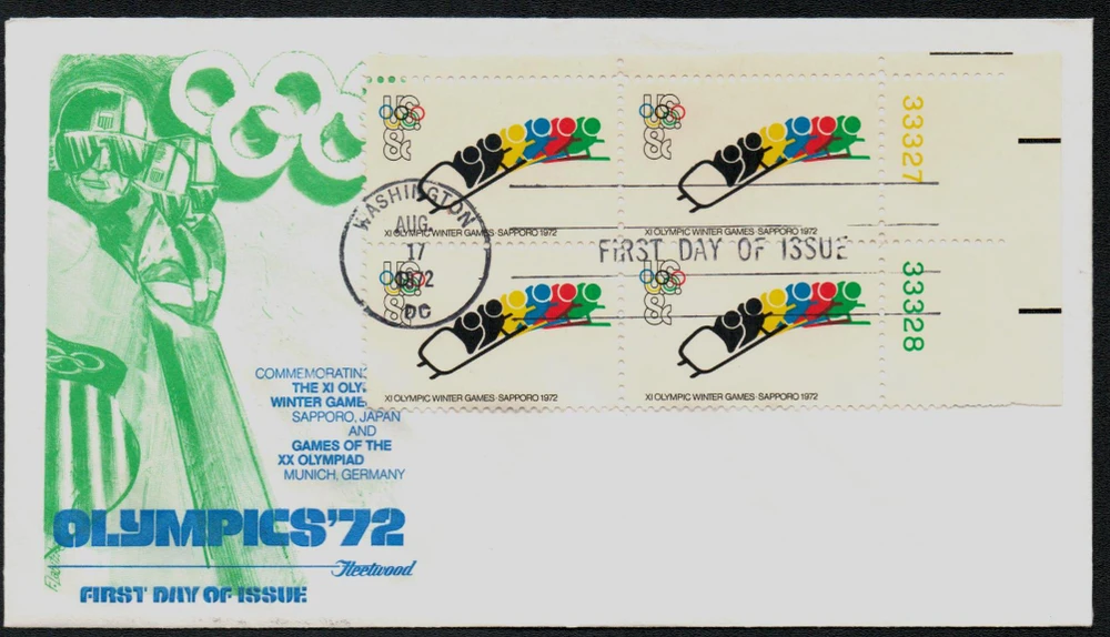 1461 - 1972 8c 11th Winter Olympic Games - Mystic Stamp Company