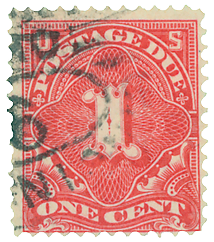 J29 - 1894 1c Postage Due Stamp - vermilion - Mystic Stamp
