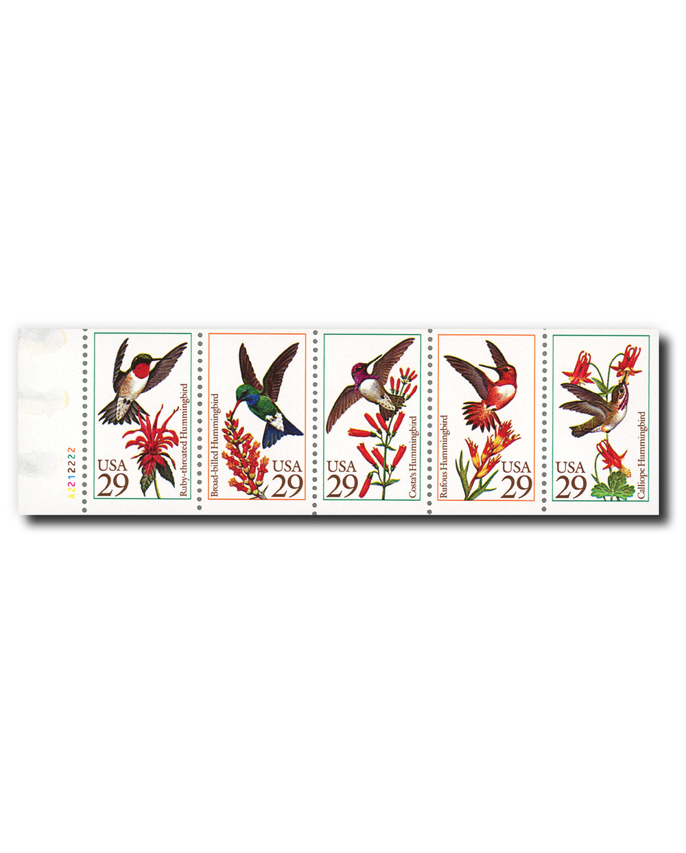 2642-46 - 1992 29c Hummingbirds - Mystic Stamp Company