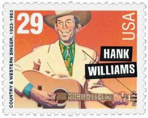 2723 - 1993 29c Legends of American Music: Hank Williams - Mystic