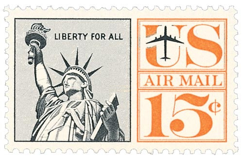 C63 - 1961 15c Statue of Liberty - Mystic Stamp Company