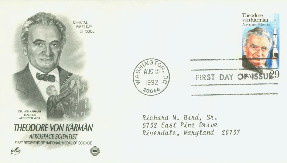 2699 - 1992 29c Dr. Theodore von Karman - Mystic Stamp Company