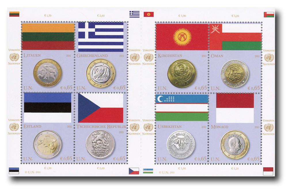 UNV483 - 2011 United Nations Coin & Flag Series - Mystic Stamp Company