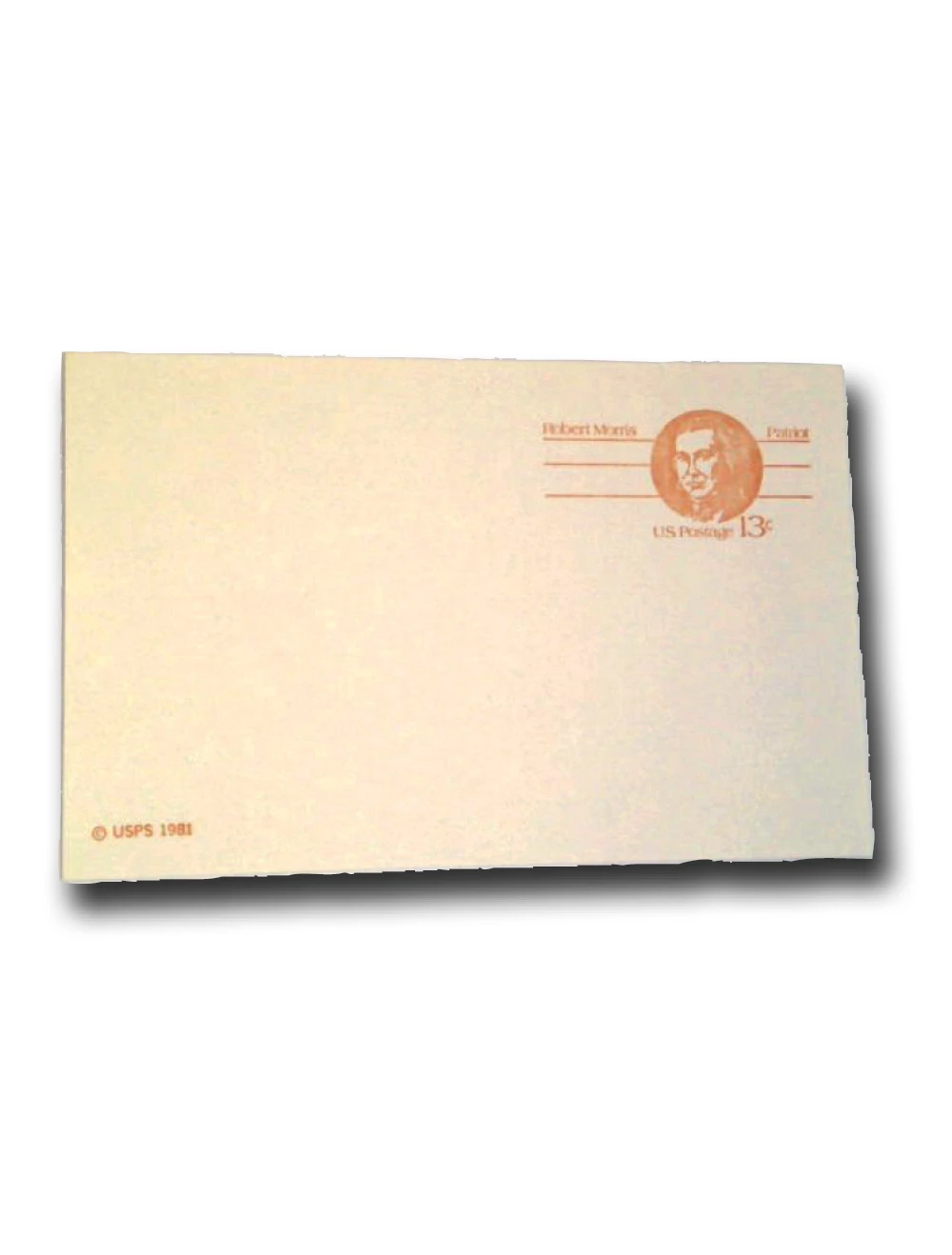 UX93 - 1981 13c Robert Morris, Postal Card - Mystic Stamp Company
