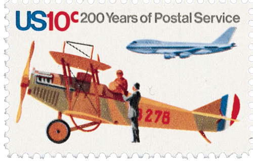 1574 - 1975 10c U.S. Postal Services Bicentennial: Airplanes