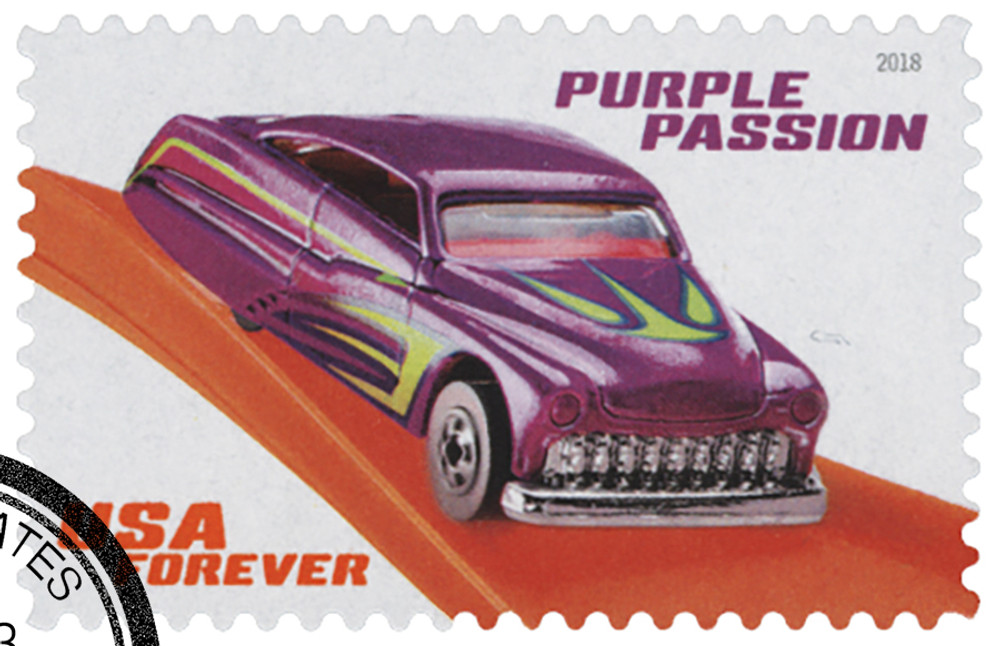 ぱーまねんと 5321 - 2018 First-Class Forever Stamp - Hot Wheels: Purple