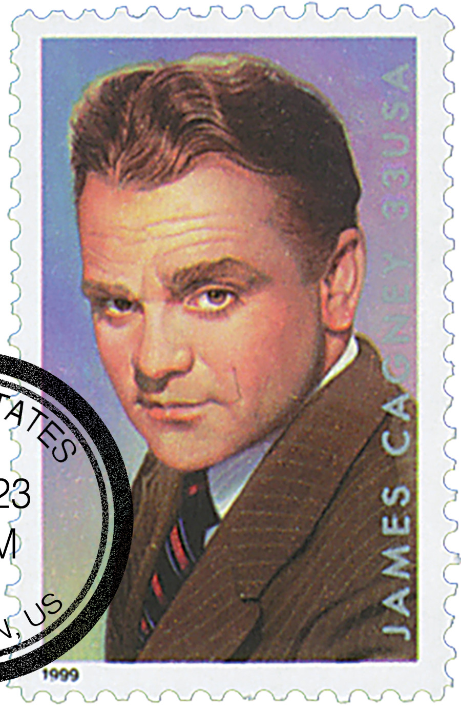 3329 - 1999 33c Legends of Hollywood: James Cagney - Mystic Stamp
