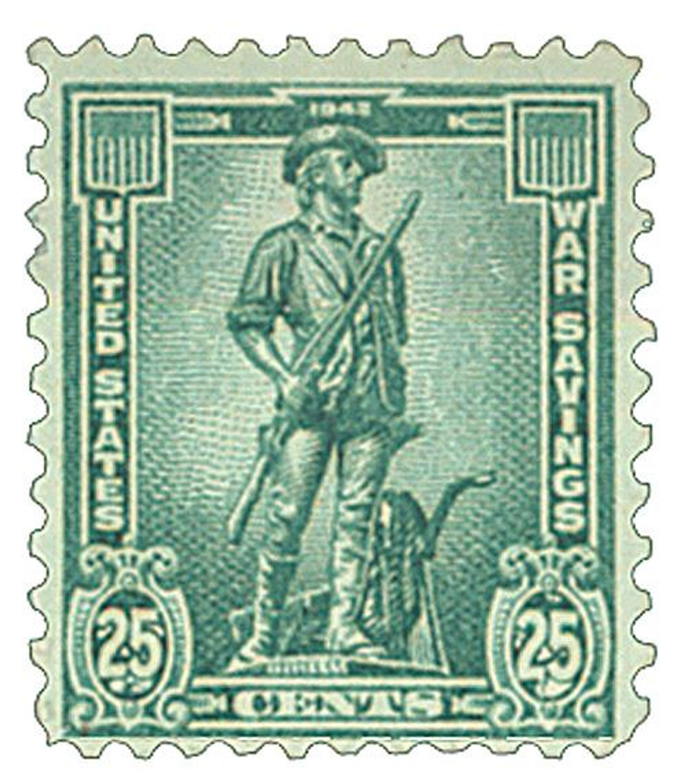 WS8 - 1942 25c War Savings stamp, dark blue-green