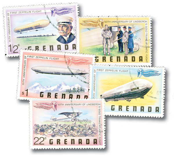 M6299 - Grenada 1978 Aviation, 7 stamps - Mystic Stamp Company