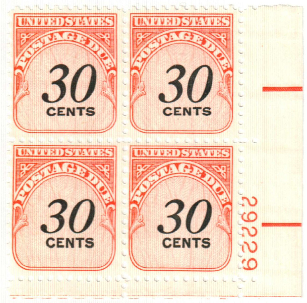 切手98 J98 - 1959 30c Postage Due, Carmine Rose, Perf. 11x10.5