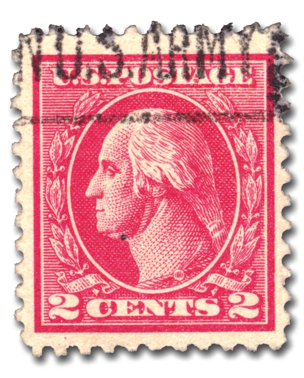 526 - 1920 2c Washington, Carmine, Offset Printing, Unwatermarked