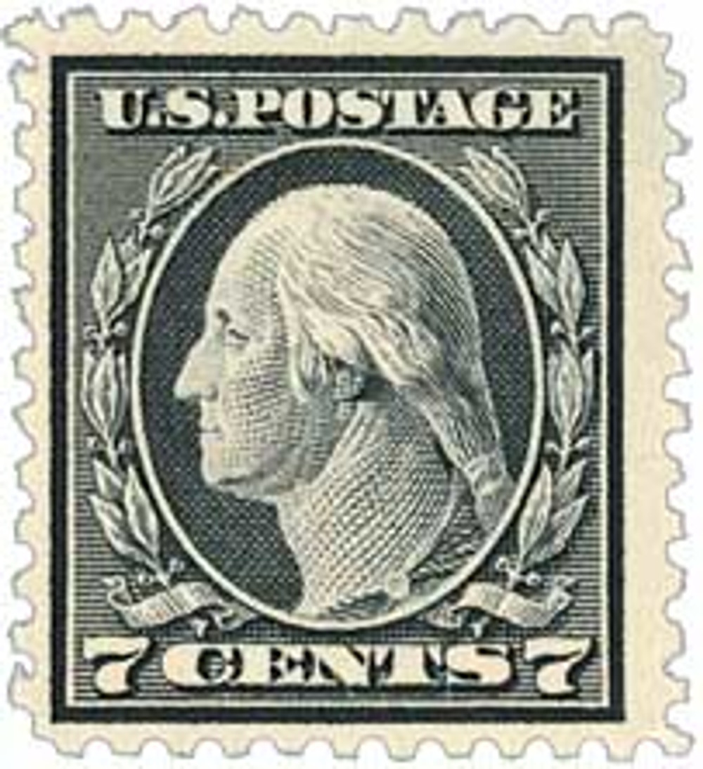 アドヴァンス  3箱  stacy様 507 - 1917 7c Washington, Black, Unwatermarked, Perf. 11